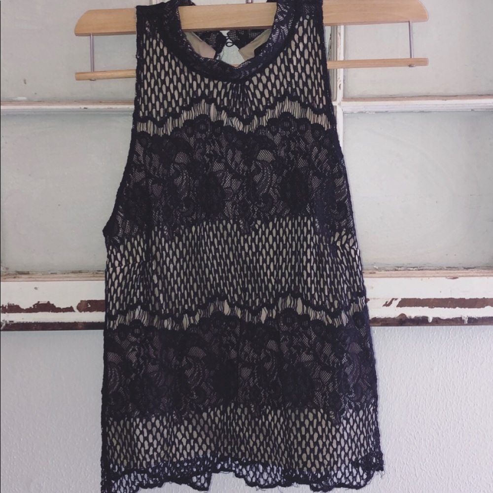 🌼Rue 21 Lace/ Mesh Halter Top Dress Blouse
